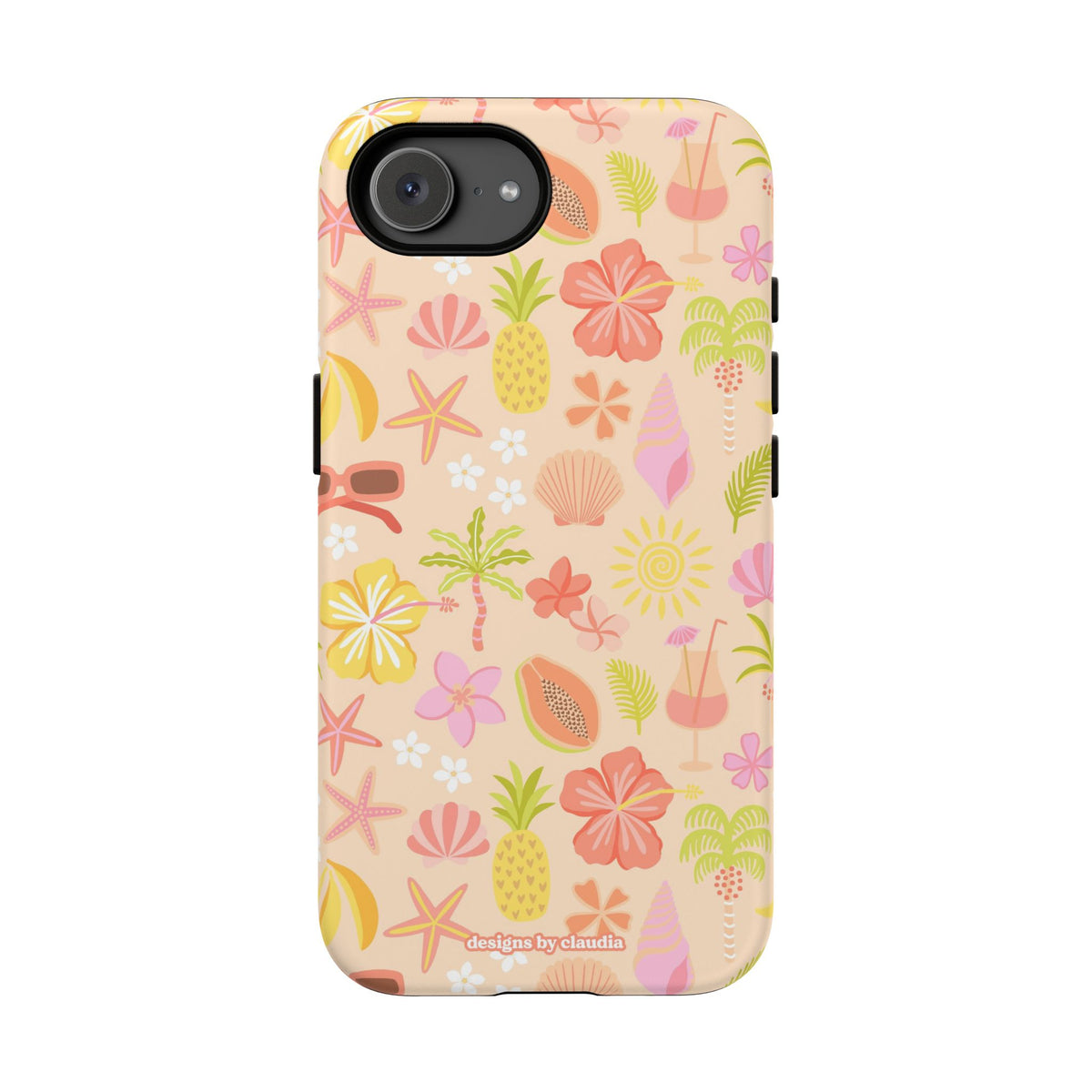 'Let's Go On A Holiday' - Cream Tough Phone Case