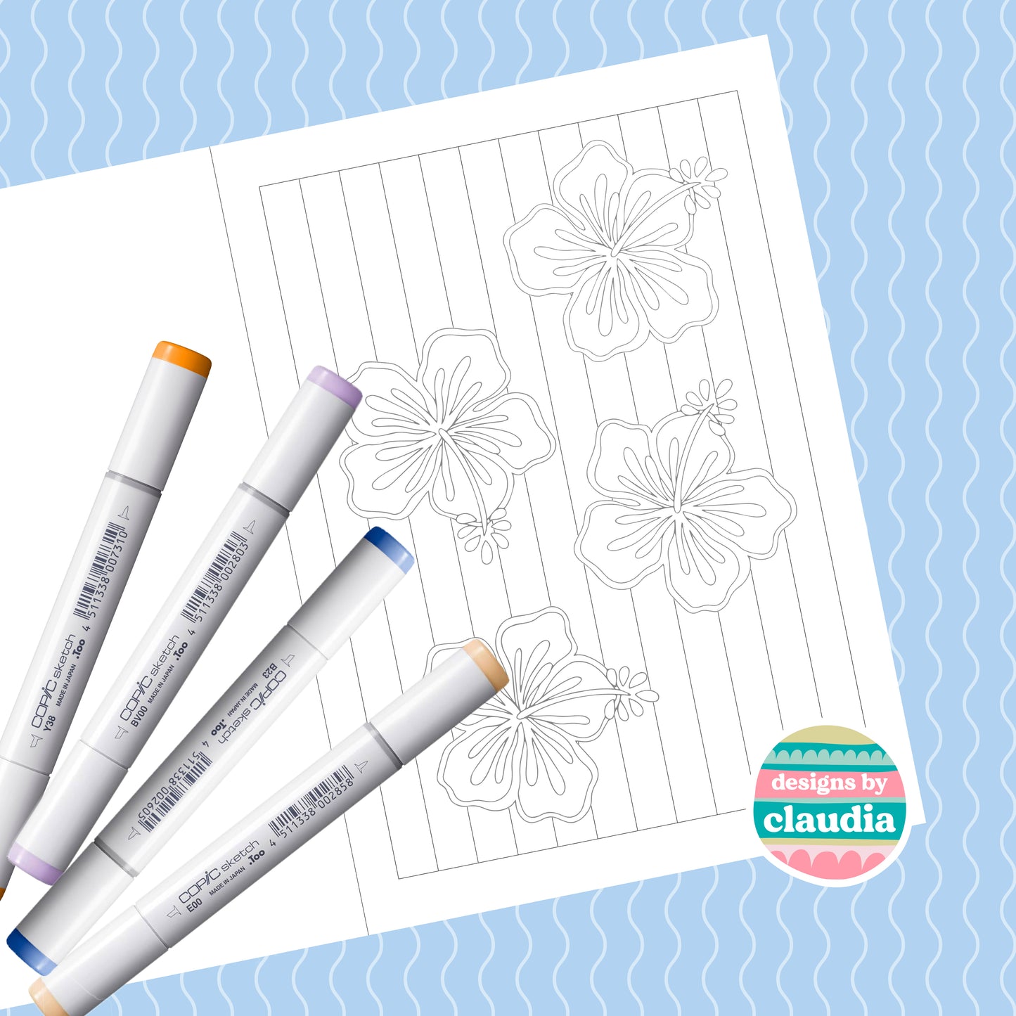 'Shapes of the Tropics' Colouring Book image 9