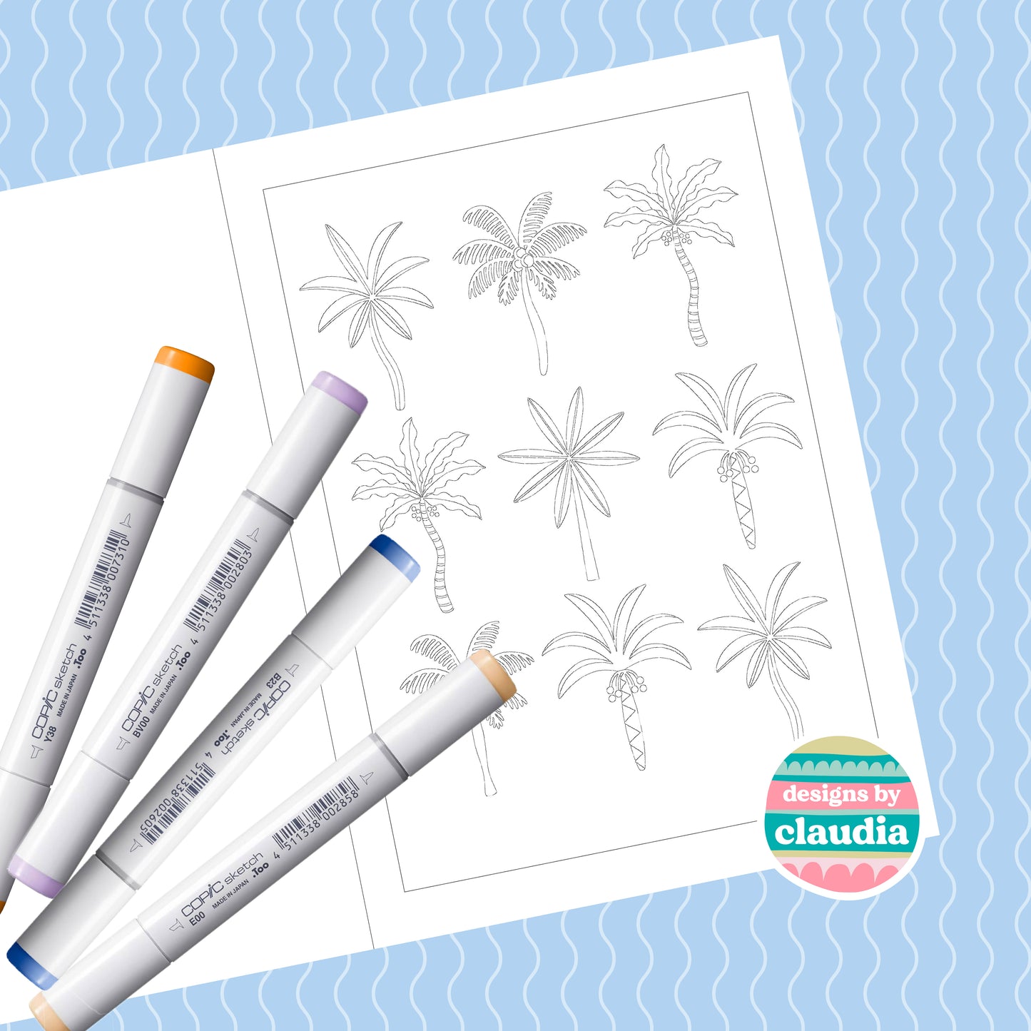 'Shapes of the Tropics' Colouring Book image 8
