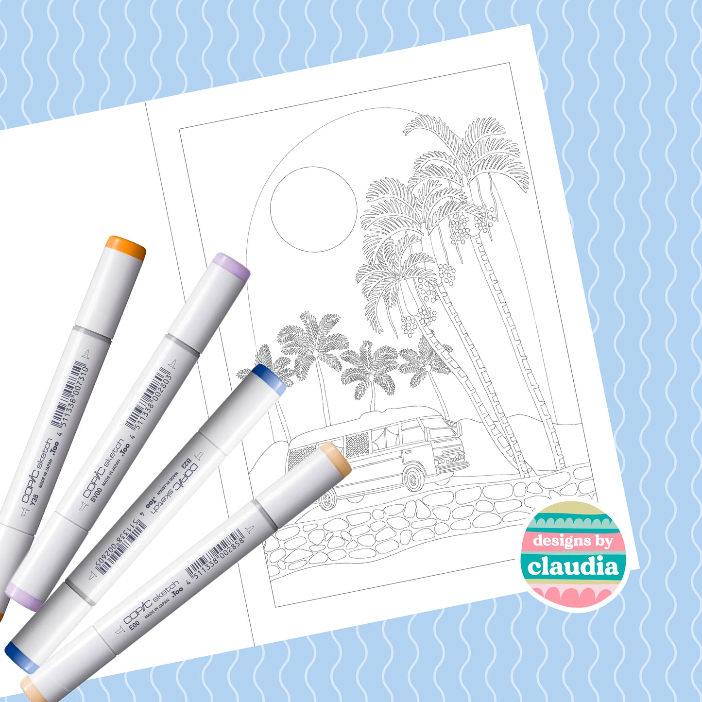 'Shapes of the Tropics' Colouring Book image 4