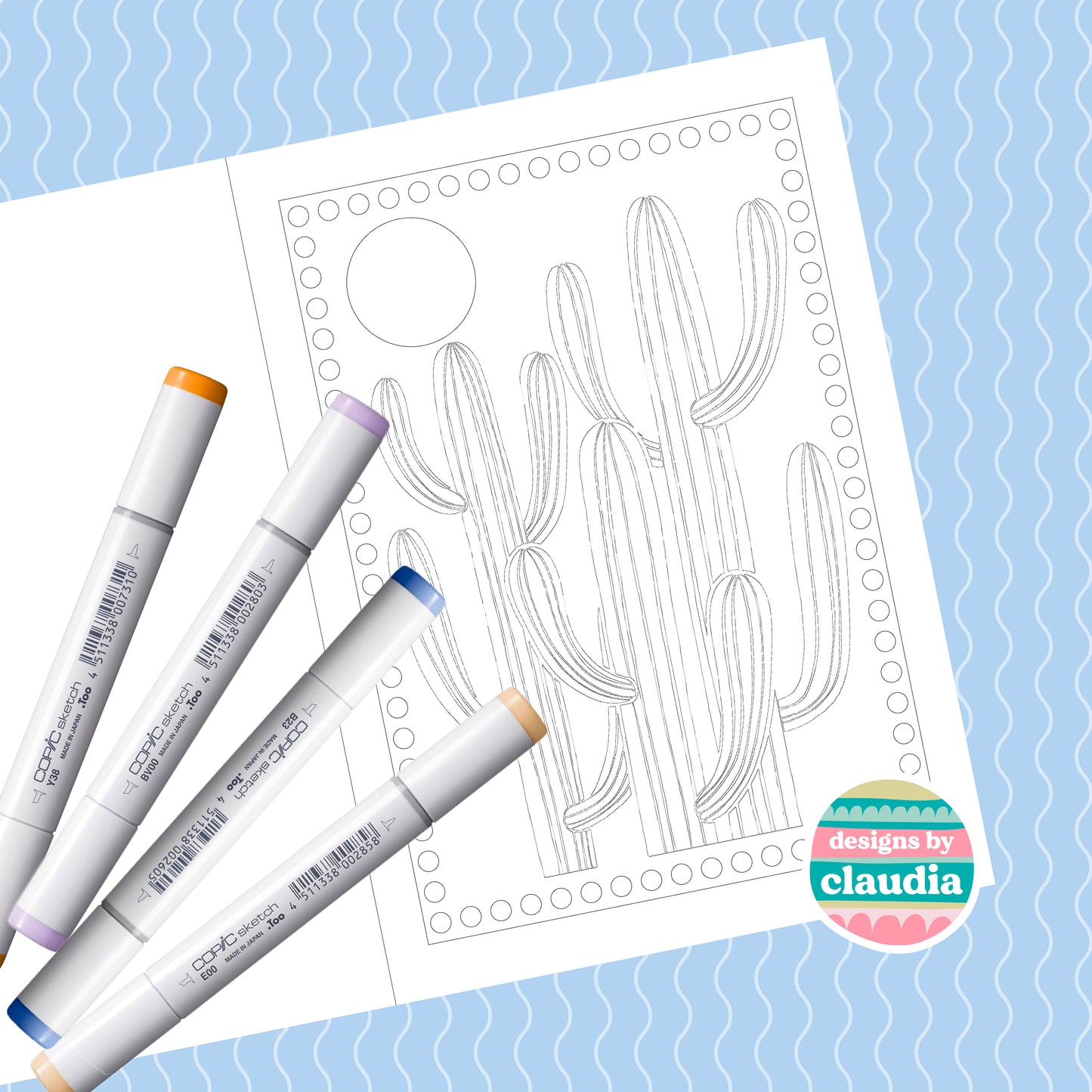 'Shapes of the Tropics' Colouring Book image 7