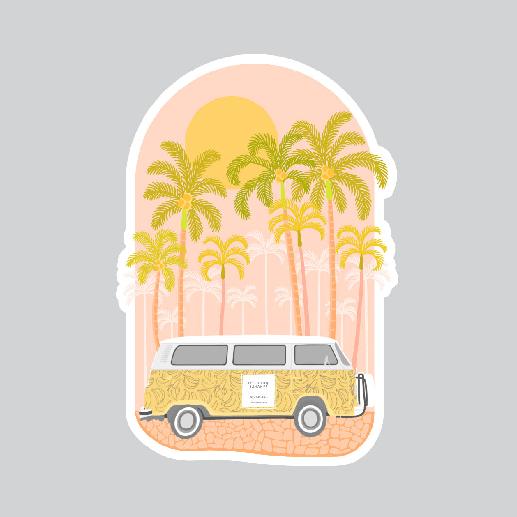 Banana Combi Van Decal Sticker image 0
