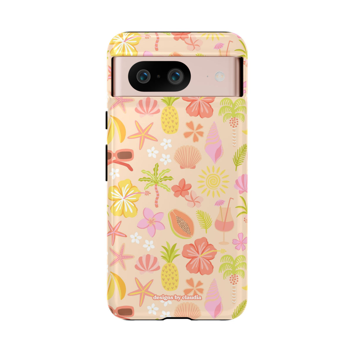 'Let's Go On A Holiday' - Cream Tough Phone Case