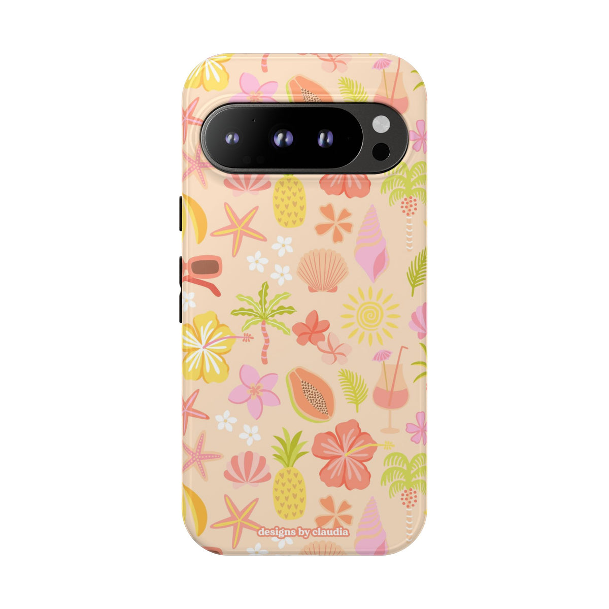 'Let's Go On A Holiday' - Cream Tough Phone Case
