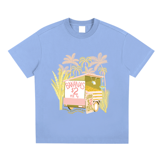 Banana Cart Light Blue T-Shirt image 0
