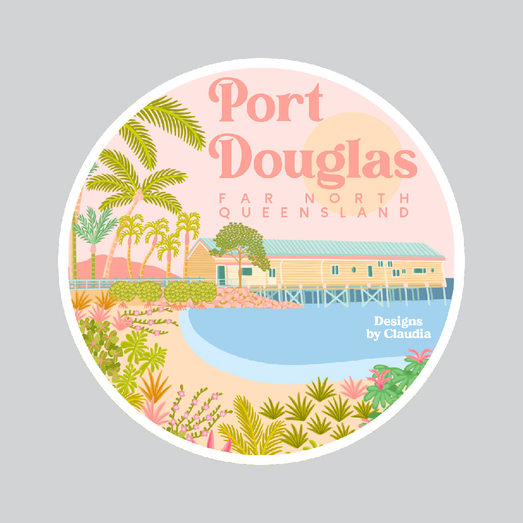 Port Douglas Sugar Wharf Sticker image 0